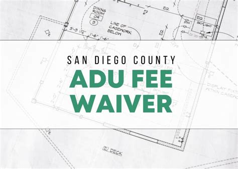 san diego adu fee waiver|Accessory Dwelling Units .